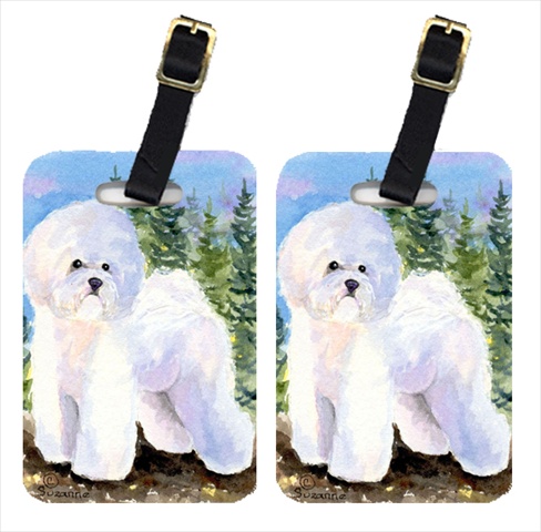 Bichon Frise Luggage Tag - 4 x 2.75 In.
