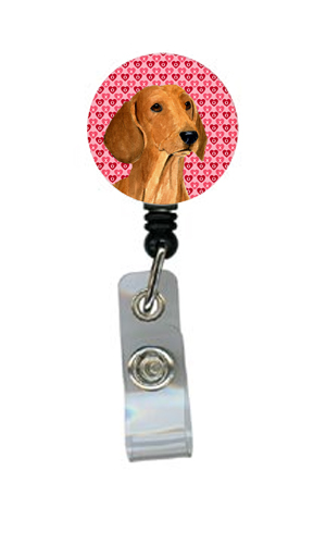 Dachshund Retractable Badge Reel Or Id Holder With Clip