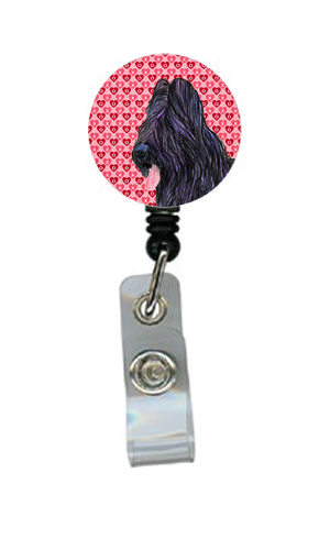 Briard Retractable Badge Reel Or Id Holder With Clip