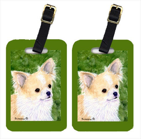 Chihuahua Luggage Tag - Pair 2- 4 x 2.75 In.
