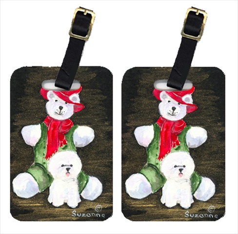 Bichon Frise Luggage Tag - 4 x 2.75 In.