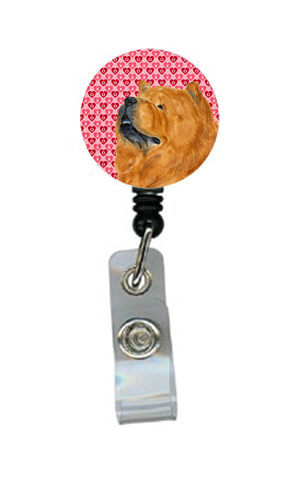 Chow Chow Retractable Badge Reel Or Id Holder With Clip
