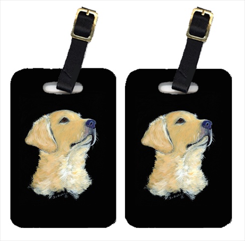Golden Retriever Luggage Tag - Pair 2, 4 x 2.75 In.