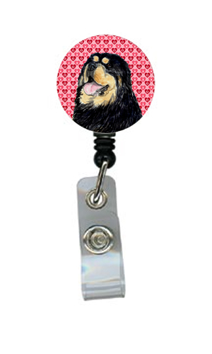 Tibetan Mastiff Retractable Badge Reel Or Id Holder With Clip