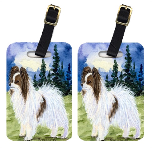 Papillon Luggage Tag - Pair 2, 4 x 2.75 In.