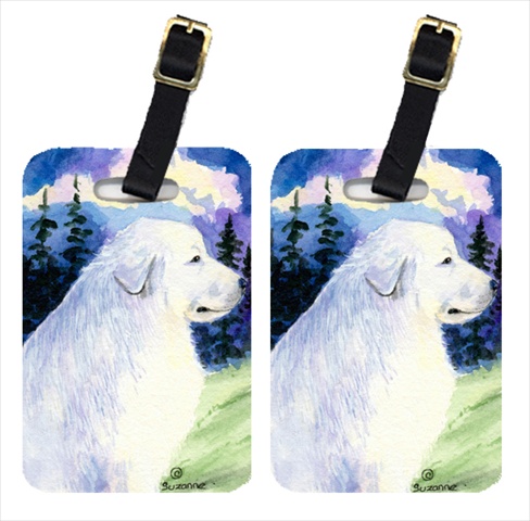 Great Pyrenees Luggage Tag - Pair 2, 4 x 2.75 In.
