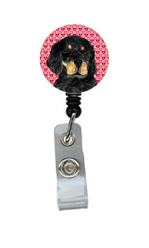 Gordon Setter Retractable Badge Reel Or Id Holder With Clip