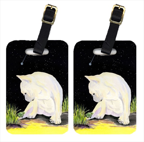 French Bulldog Luggage Tag - Pair 2, 4 x 2.75 In.
