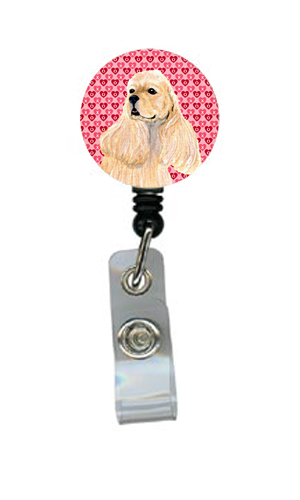 Cocker Spaniel Retractable Badge Reel Or Id Holder With Clip