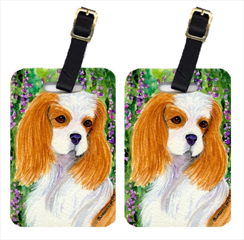 Cavalier Spaniel Luggage Tag - Pair 2, 4 x 2.75 In.