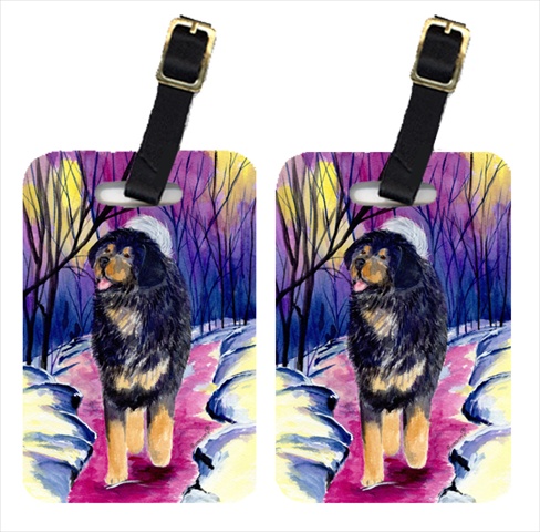 Tibetan Mastiff Luggage Tag - 4 x 2.75 In.