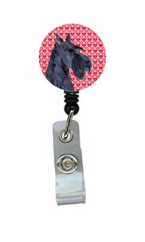 Scottish Terrier Retractable Badge Reel Or Id Holder With Clip