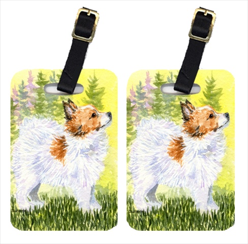 SS1029BT Papillon Luggage Tag - Pair 2- 4 x 2.75 In.