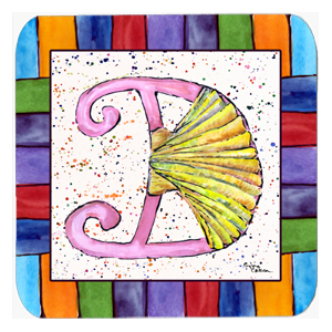 Picture of Carolines Treasures 8427-FC Shell Foam Coasters - Set 4- 3.5 x 3.5 In.