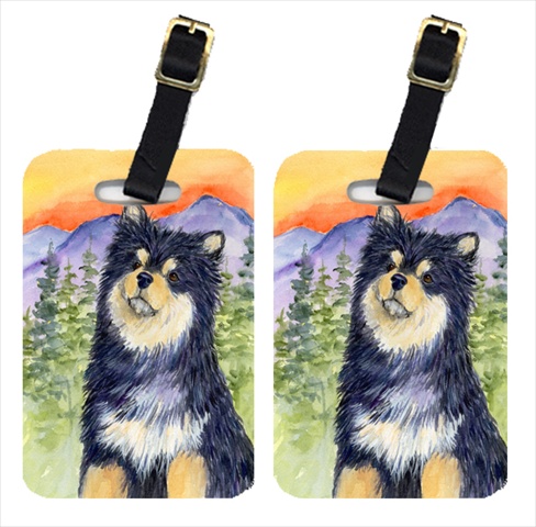 Finnish Lapphund Luggage Tag - 4 x 2.75 In.