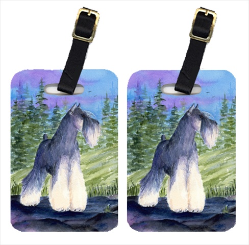 Schnauzer Luggage Tag - 4 x 2.75 In.