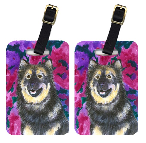 Finnish Lapphund Luggage Tag - Pair 2- 4 x 2.75 In.