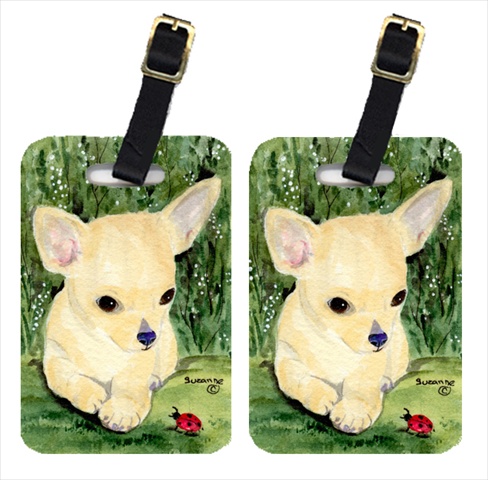 Chihuahua Luggage Tag - Pair 2- 4 x 2.75 In.