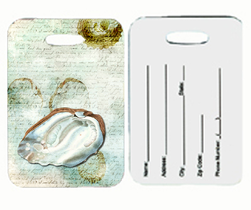 Shells Luggage Tag - 4 x 2.75 In.