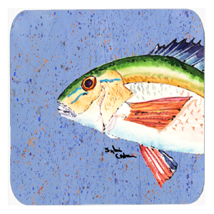 Picture of Carolines Treasures 8534-FC Fish Rainbow Trout Foam Coasters - Set 4- 3.5 x 3.5 In.
