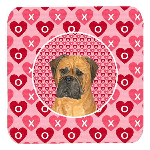 Bullmastiff Foam Coasters - Set 4, 3.5 x 3.5 In.