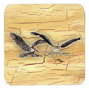 Pelican Foam Coasters - Set 4, 3.5 x 3.5 In.