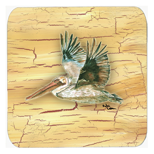 Pelican Foam Coasters - Set 4, 3.5 x 3.5 In.