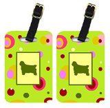Clumber Spaniel Luggage Tags- Pair Of 2