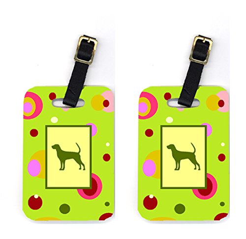 Coonhound Luggage Tags- Pair Of 2