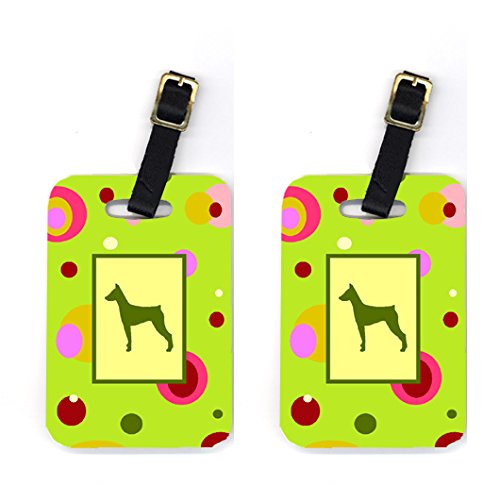 German Pinscher Luggage Tags- Pair Of 2