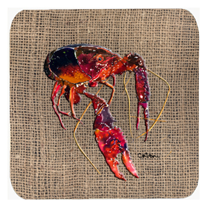 Crawfish Foam Coasters, Set Of 4