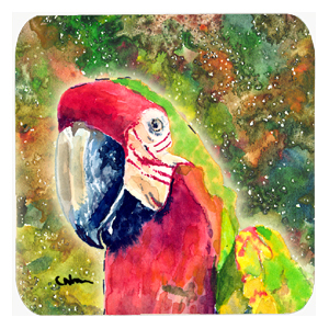 Parrot Foam Coasters, Set Of 4