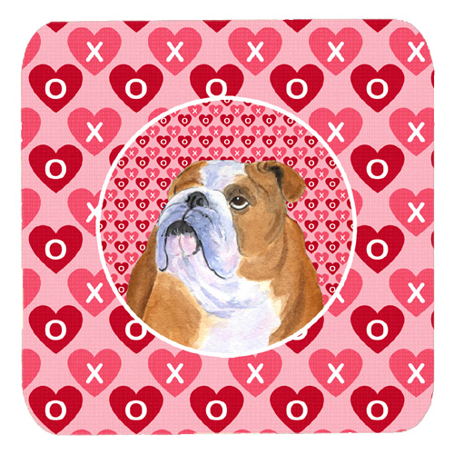 Bulldog English Foam Coasters, Set Of 4