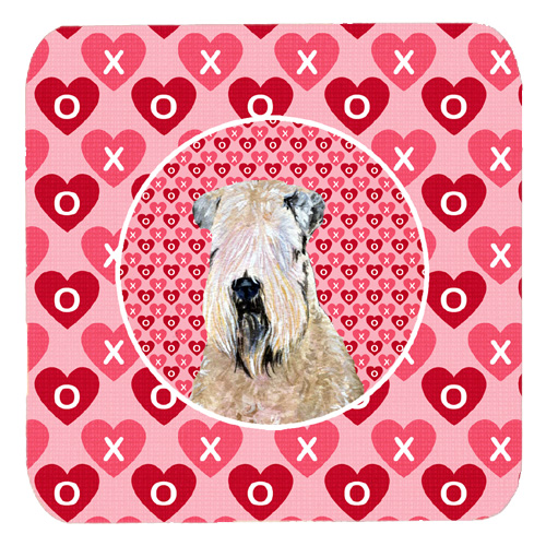 Wheaten Terrier Soft Coated Foam Coasters, Set Of 4