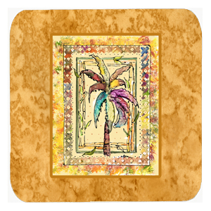 Palm Tree Foam Coasters, Set Of 4