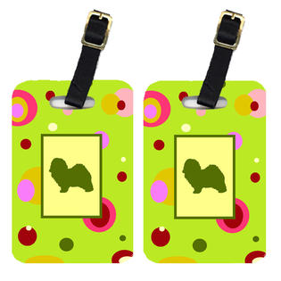 CK1101BT Havanese Luggage Tags- Pair Of 2