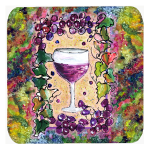 Wine Foam Coasters, Set Of 4