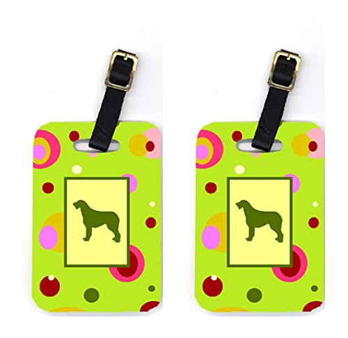 Irish Wolfhound Luggage Tags- Pair Of 2