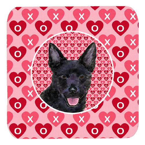 Australian Kelpie Foam Coasters, Set Of 4