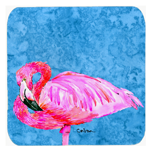 Flamingo Foam Coasters, Set Of 4