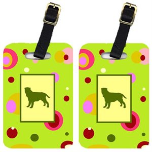 Neapolitan Mastiff Luggage Tags- Pair Of 2