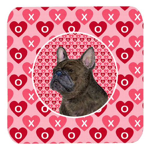 French Bulldog Foam Coasters, Set Of 4