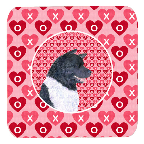 Akita Foam Coasters, Set Of 4