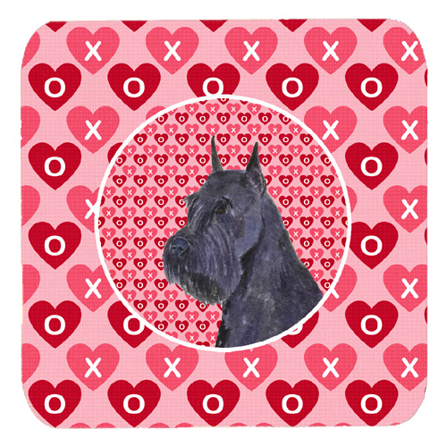 Schnauzer Foam Coasters, Set Of 4