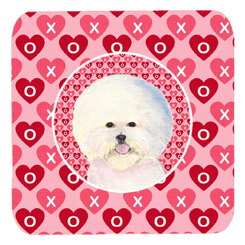 Bichon Frise Foam Coasters, Set Of 4