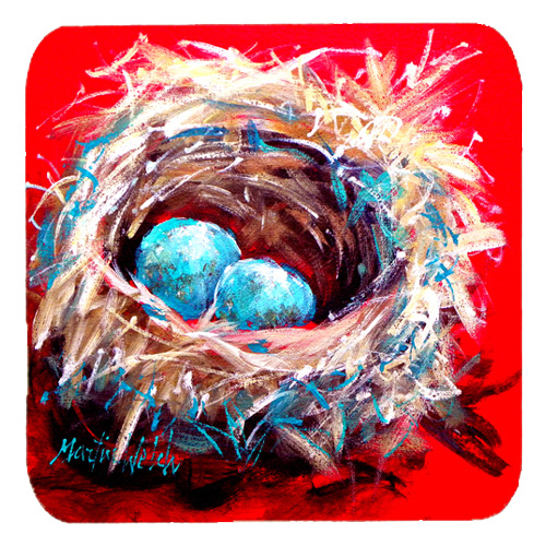 Bird Egg-Stra Speical Foam Coasters, Set Of 4