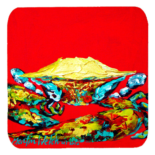 Crab Right On It Foam Coasters, Set Of 4