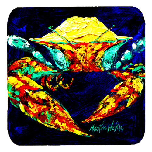 MW1080FC Crab Winkie Foam Coasters- Set Of 4