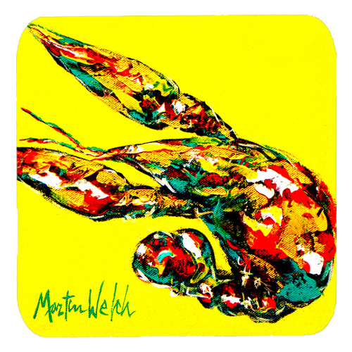 MW1017FC Crawfish Craw Time Foam Coasters- Set Of 4