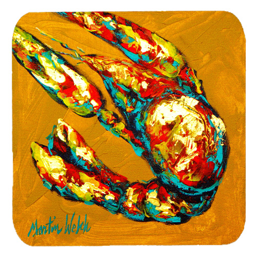 Crawfish Crawfish & Hot Foam Coasters, Set Of 4